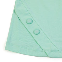 Girls Tight Half Sleeves Suit - Green