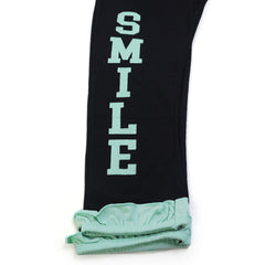 Girls Tight Half Sleeves Suit - Green