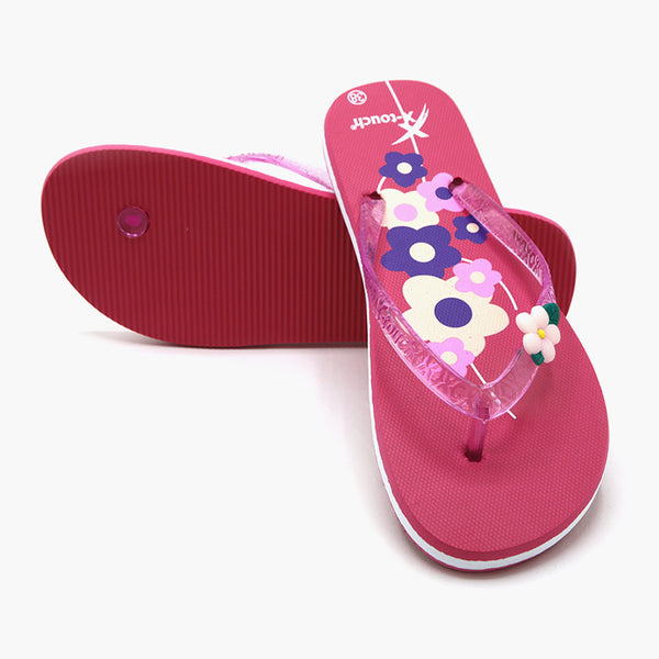 Women's Flip Flop Slipper - Dark Pink