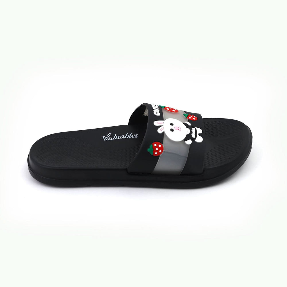 Valuable Women's Open-toe Slider - Black, Women Slippers, Chase Value, Chase Value