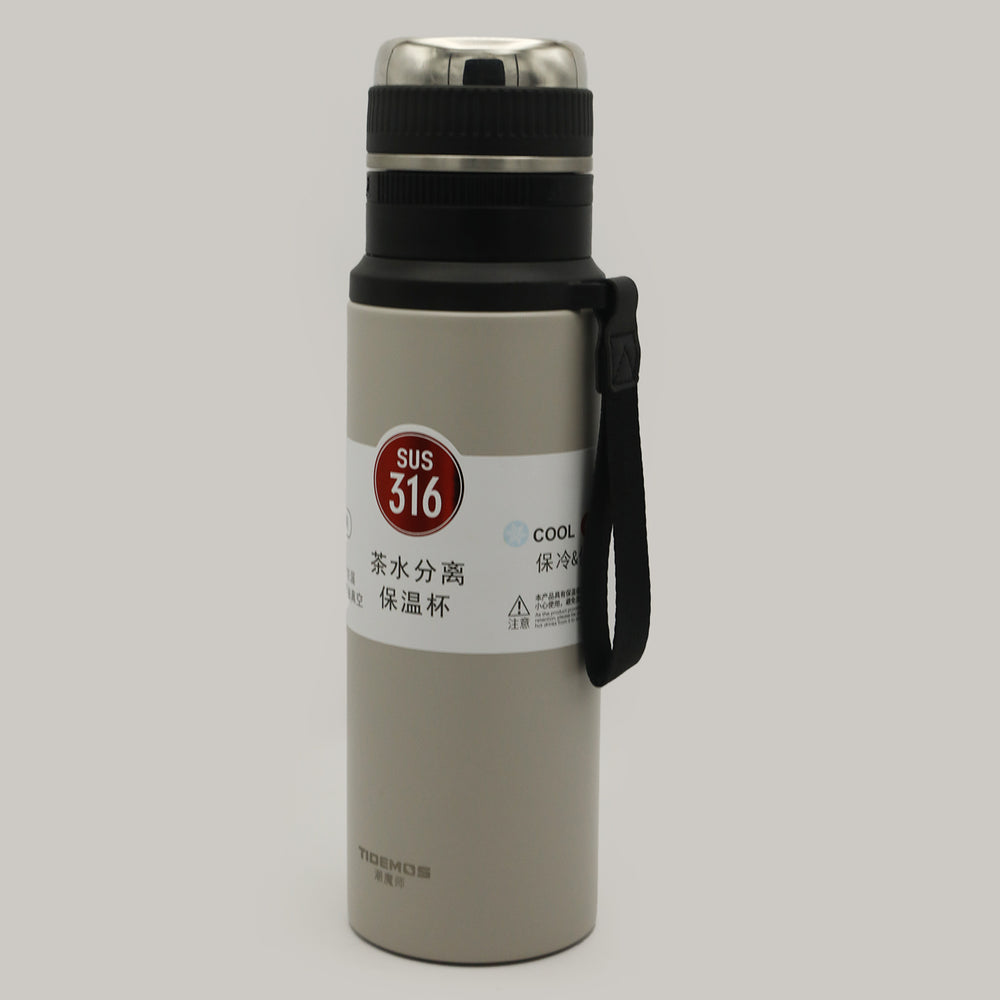 Tidemos Vacuum Bottle Stainless Steel 1000ml - Grey, Water Bottle, Chase Value, Chase Value