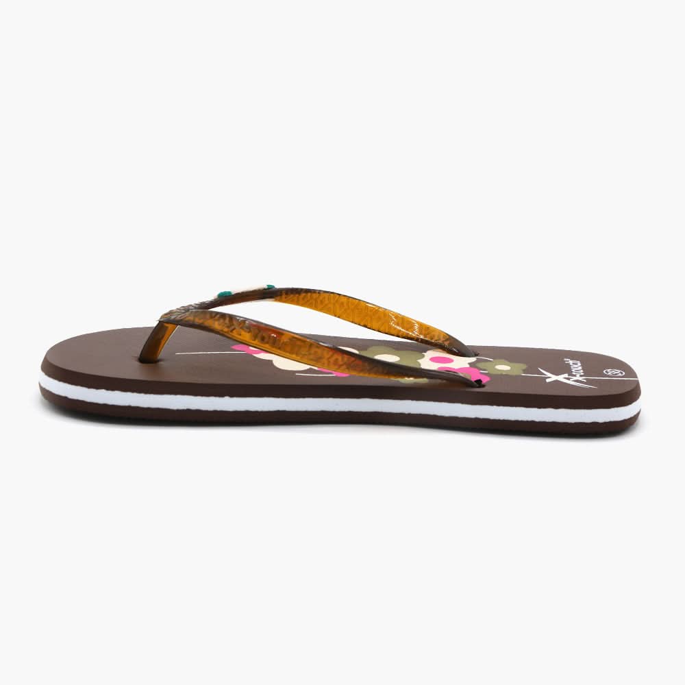 Women's Flip Flop Slipper - Brown, Women Slippers, Chase Value, Chase Value