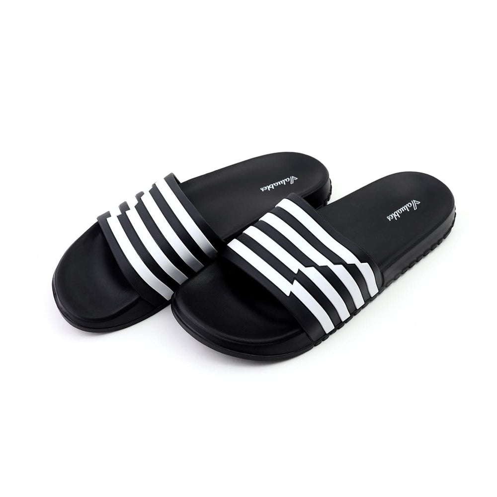 Valuable Open-toe Men's Slider- Black, Men's Slippers, Chase Value, Chase Value