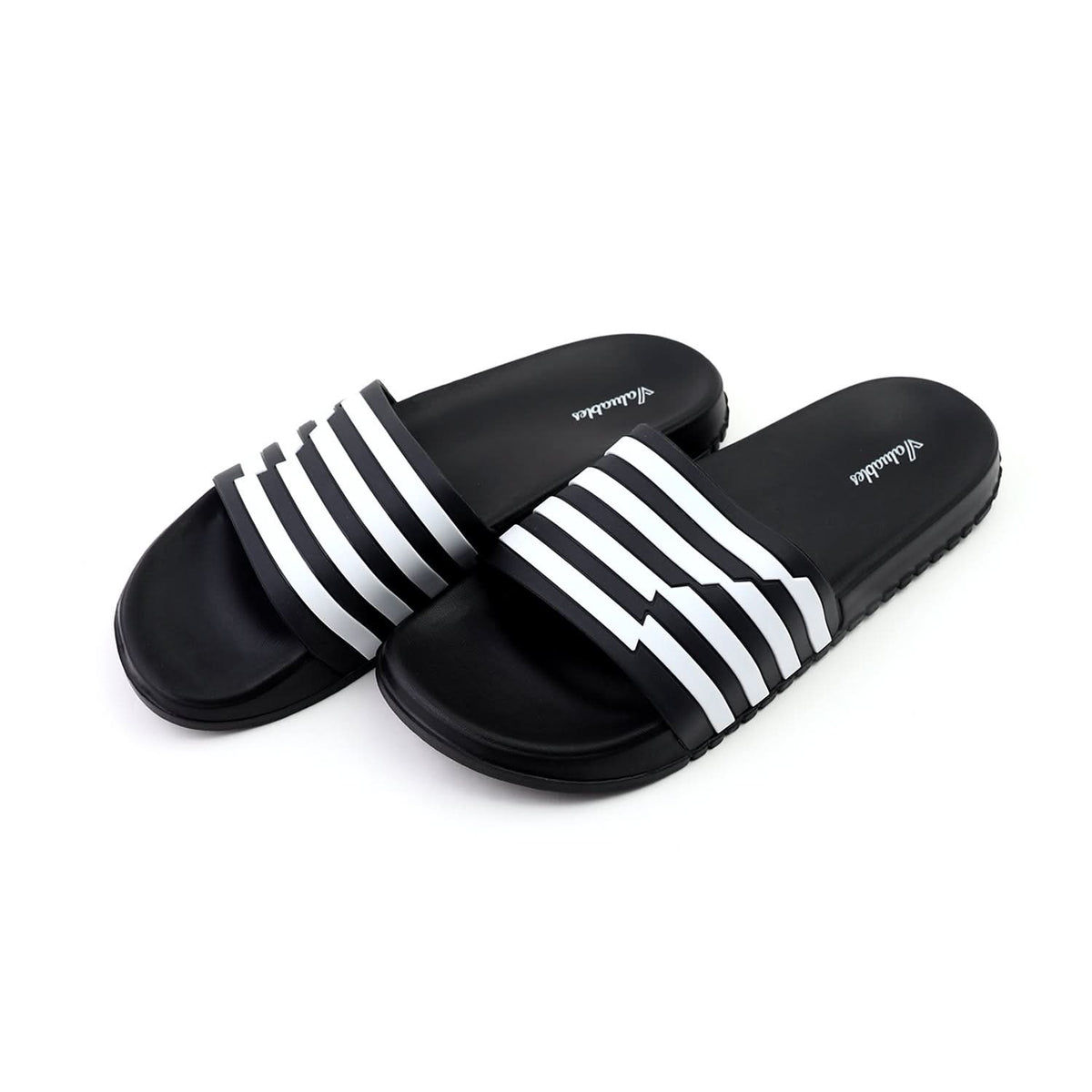 Valuable Open-toe Men's Slider- Black, Men's Slippers, Chase Value, Chase Value