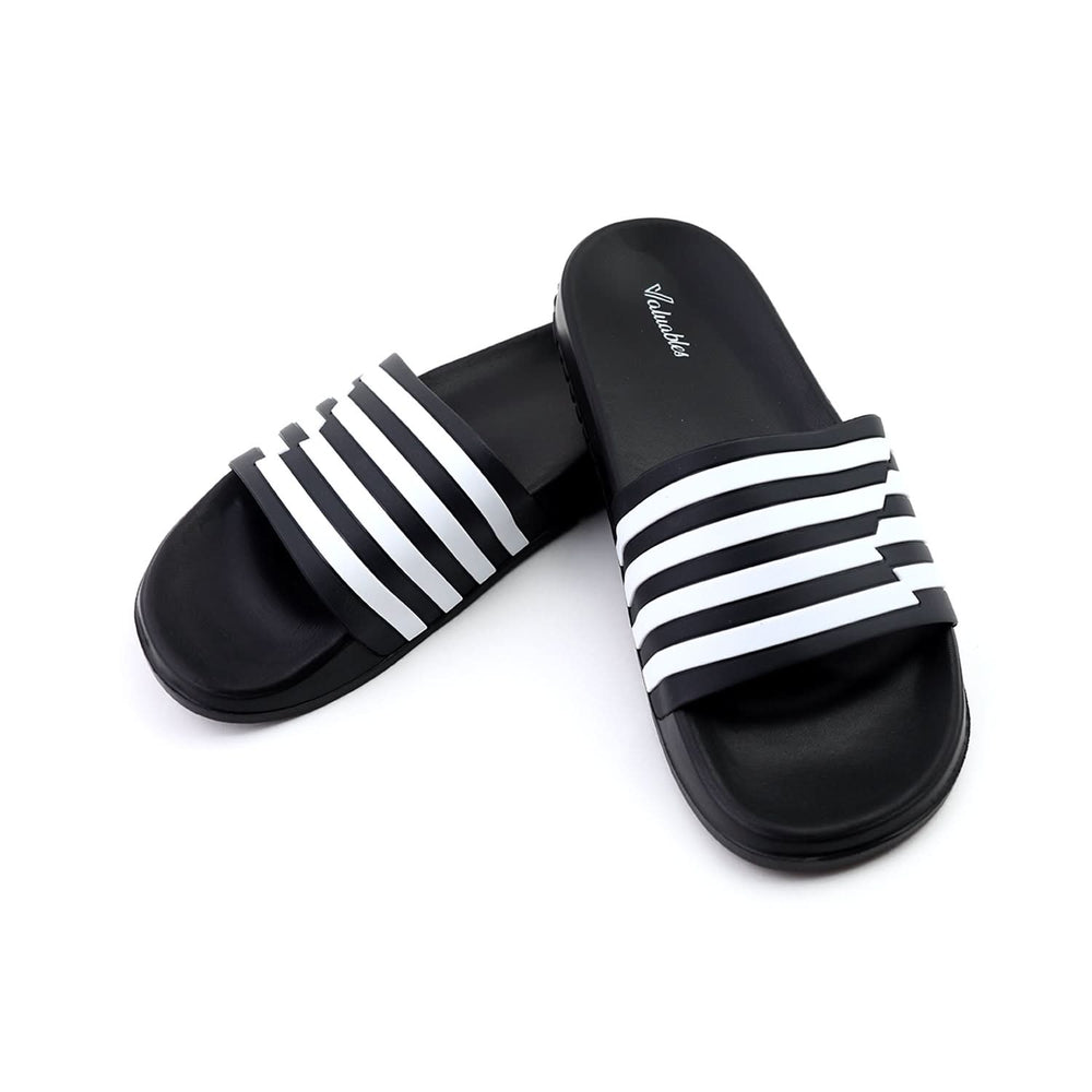 Valuable Open-toe Men's Slider- Black, Men's Slippers, Chase Value, Chase Value
