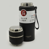 Tidemos Vacuum Bottle Stainlees Steel 850ml - Black, Water Bottle, Chase Value, Chase Value