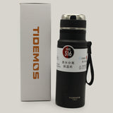 Tidemos Vacuum Bottle Stainlees Steel 850ml - Black, Water Bottle, Chase Value, Chase Value
