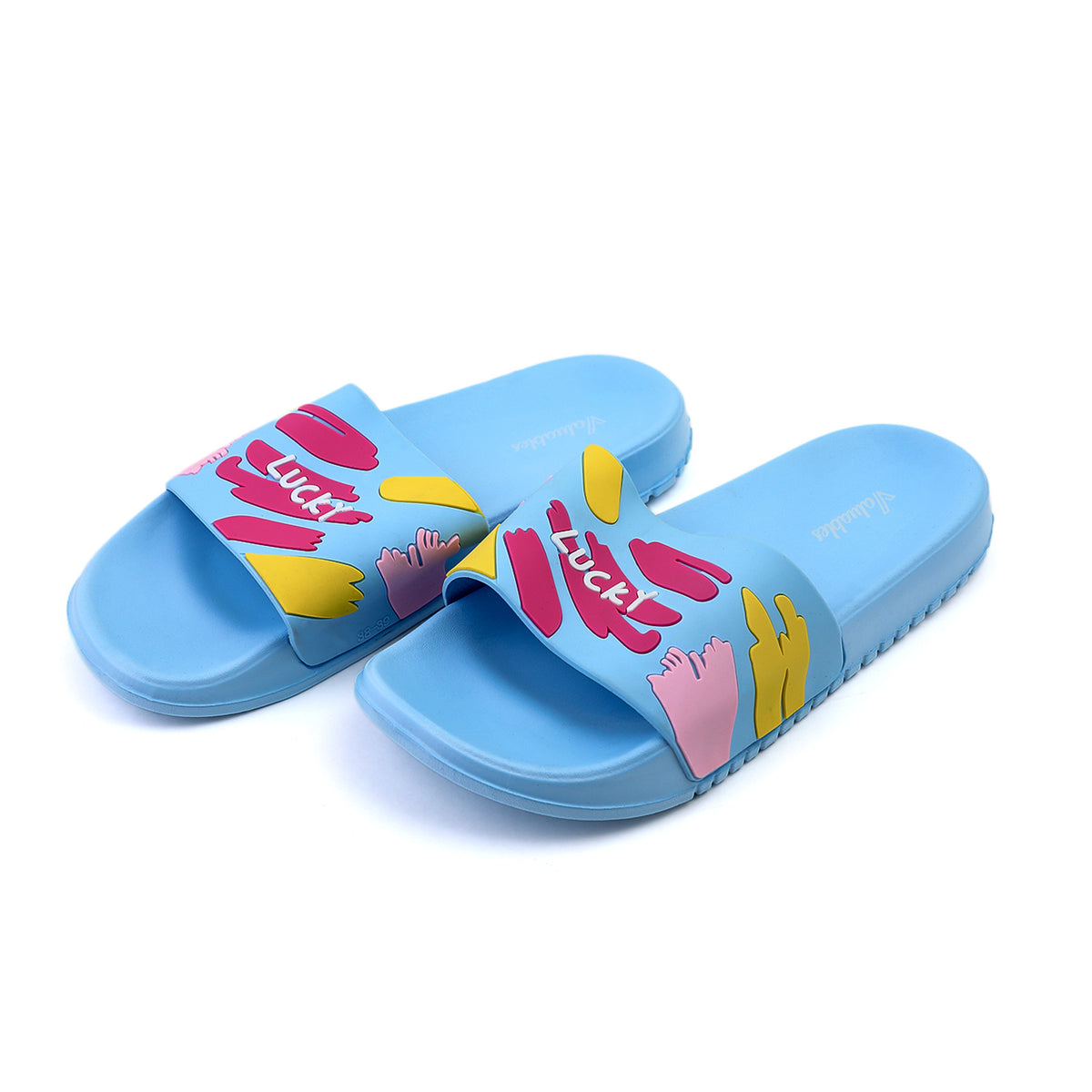 Valuable Women's Open-toe Slider - Blue, Women Slippers, Chase Value, Chase Value