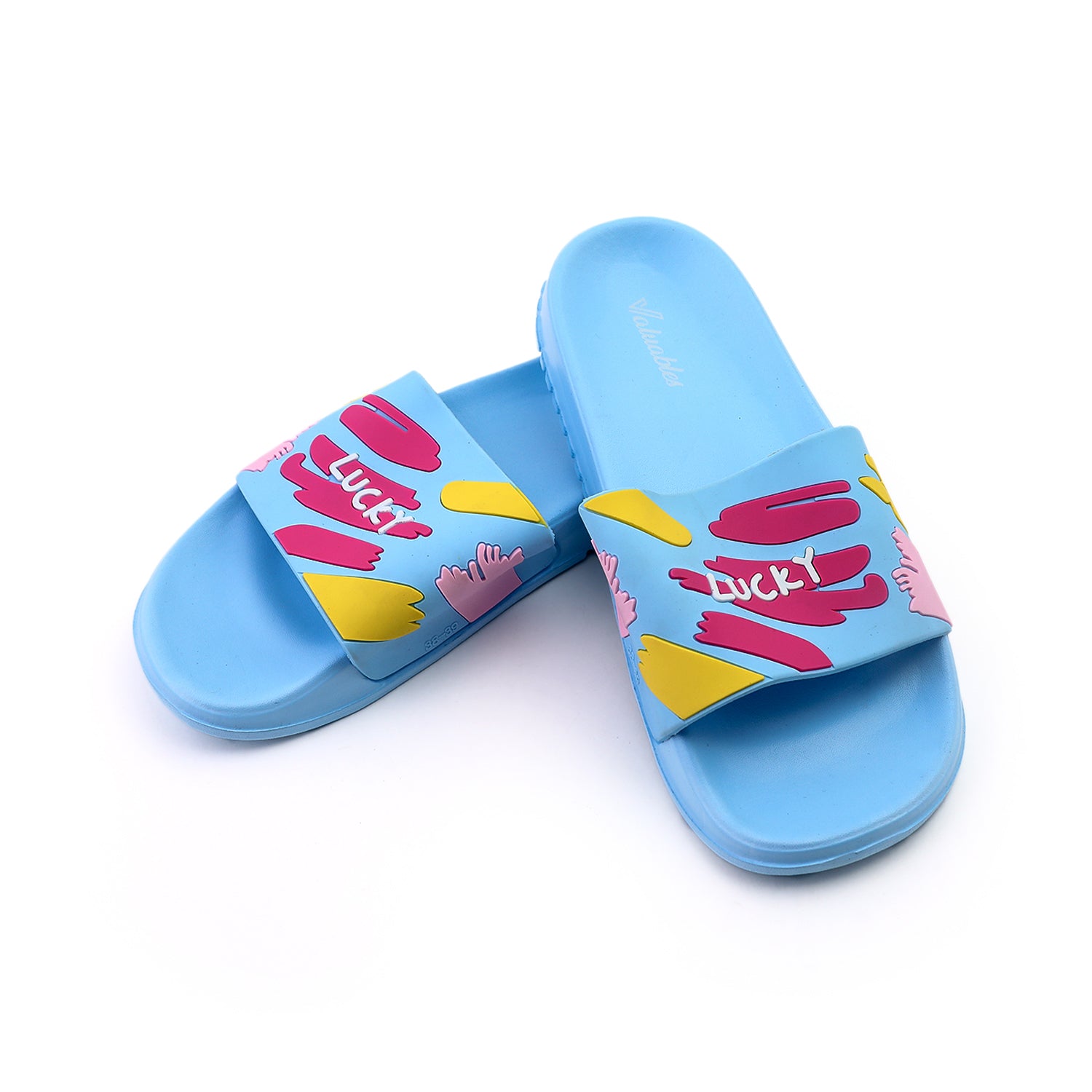 Valuable Women's Open-toe Slider - Blue, Women Slippers, Chase Value, Chase Value