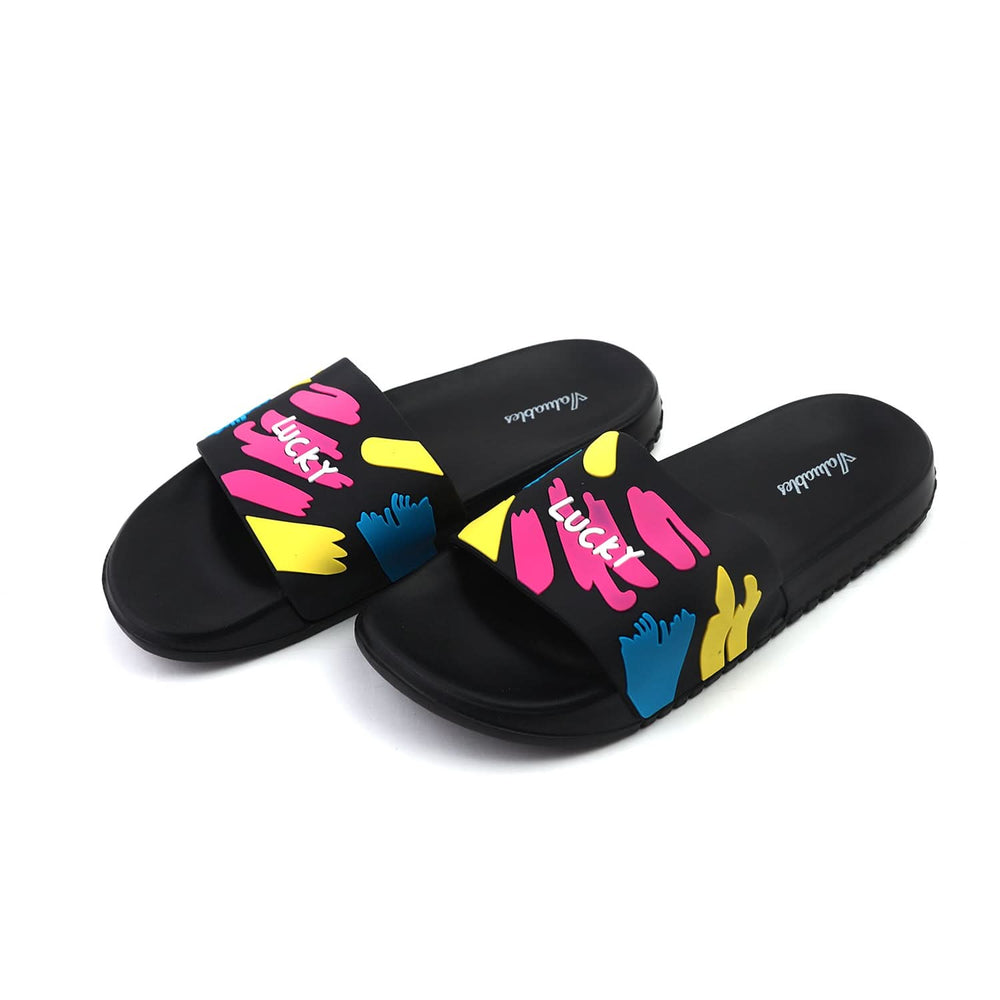 Valuable Women's Open-toe Slider - Black, Women Slippers, Chase Value, Chase Value