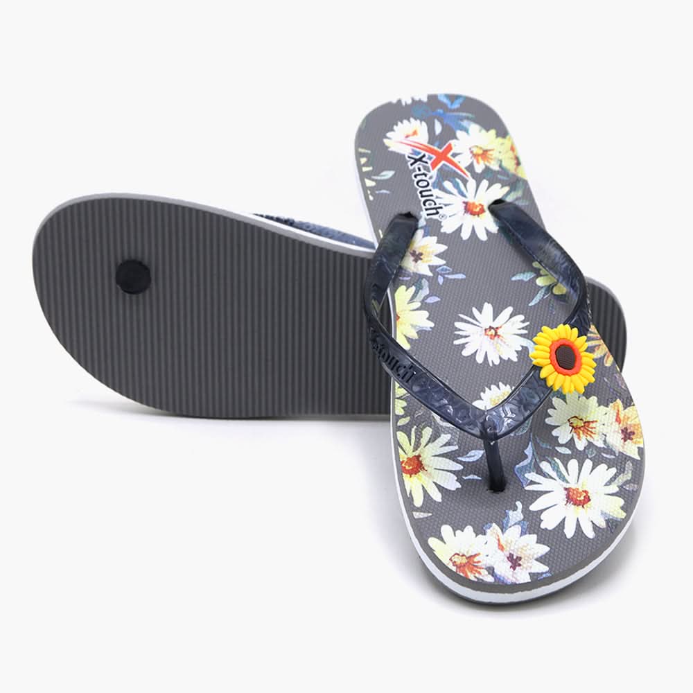 Women's Flip Flop Slipper - Grey, Women Slippers, Chase Value, Chase Value