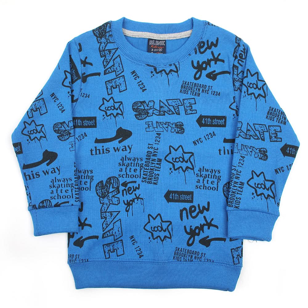 Boys Sweat Shirt - Blue, Boys Hoodies & Sweat Shirts, Chase Value, Chase Value