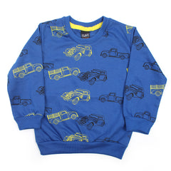 Boys Full Sleeves T-Shirt - Royal Blue