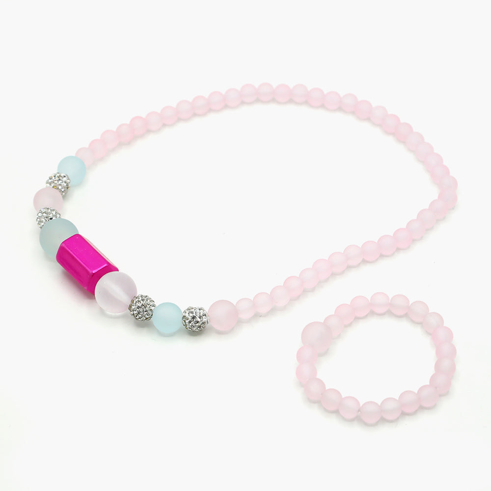 Girls Mala - Light Pink, Girls Jewellery Sets, Chase Value, Chase Value