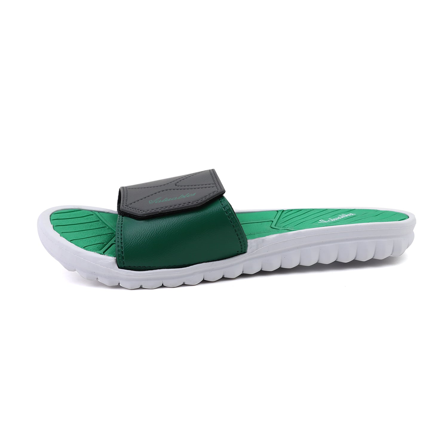 Valuable Open-toe Men's Slider - Green, Men's Slippers, Chase Value, Chase Value