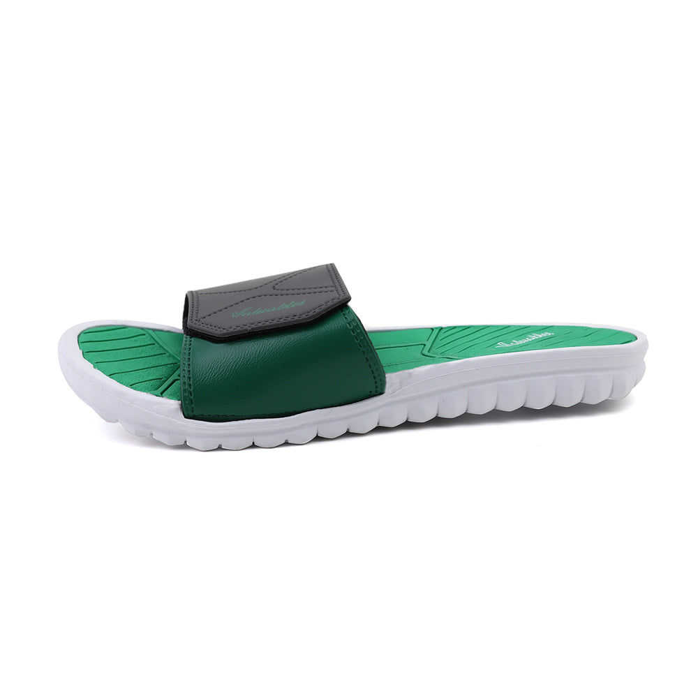 Valuable Open-toe Men's Slider - Green, Men's Slippers, Chase Value, Chase Value