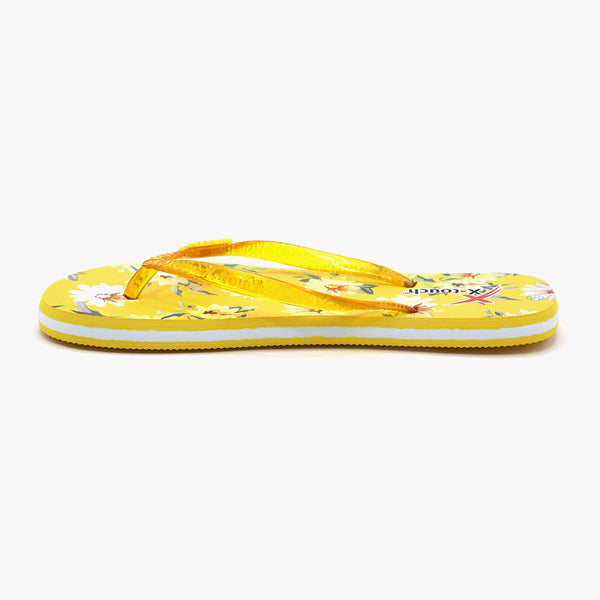 Women's Flip Flop Slipper - Yellow
