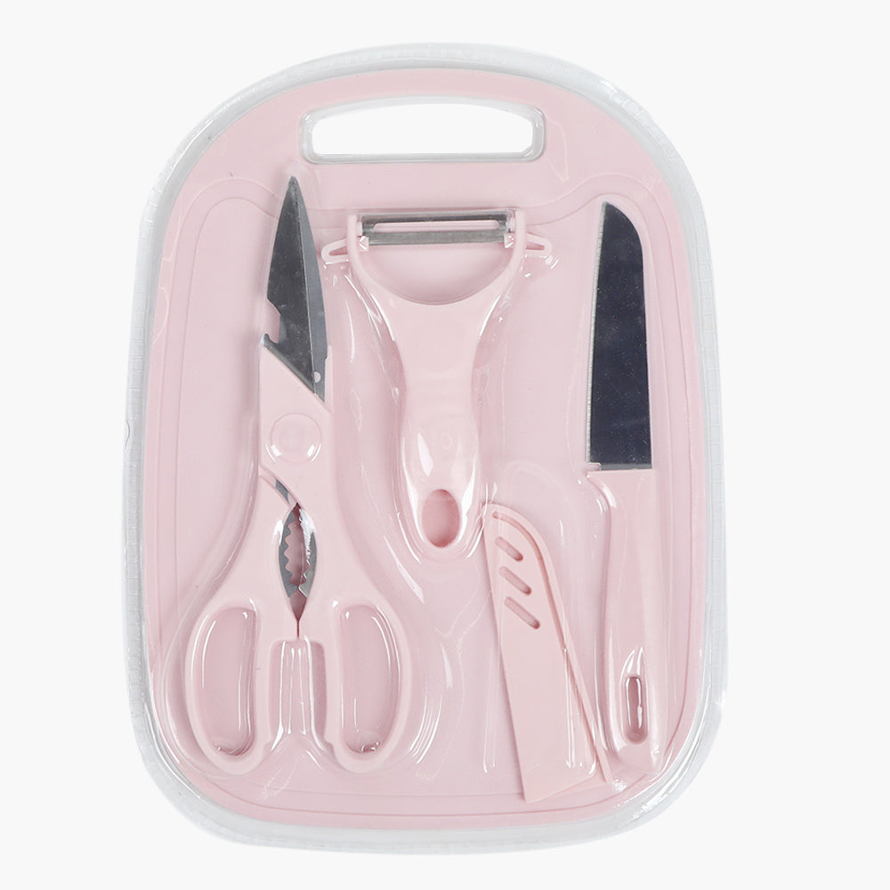 Kitchen Tool Set Pack of 5 - Baby Pink, Kitchen Tools & Accessories, Chase Value, Chase Value
