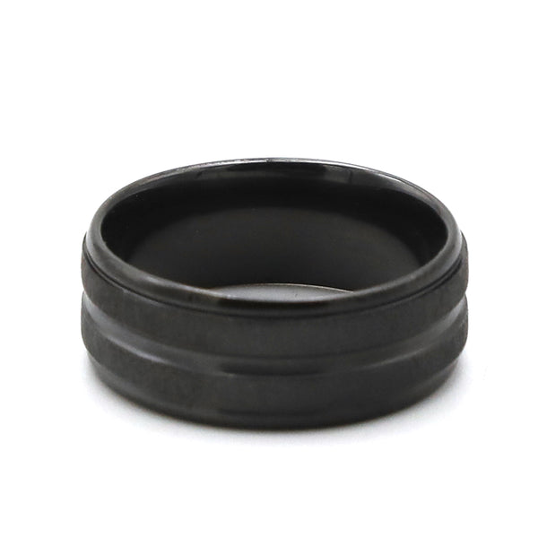 Men's Stainless Steel Ring - Black