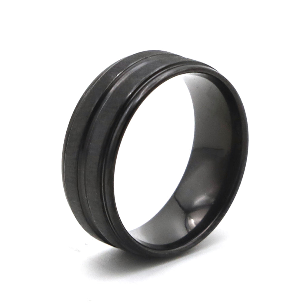 Men's Stainless Steel Ring - Black, Men's Jewellery, Chase Value, Chase Value