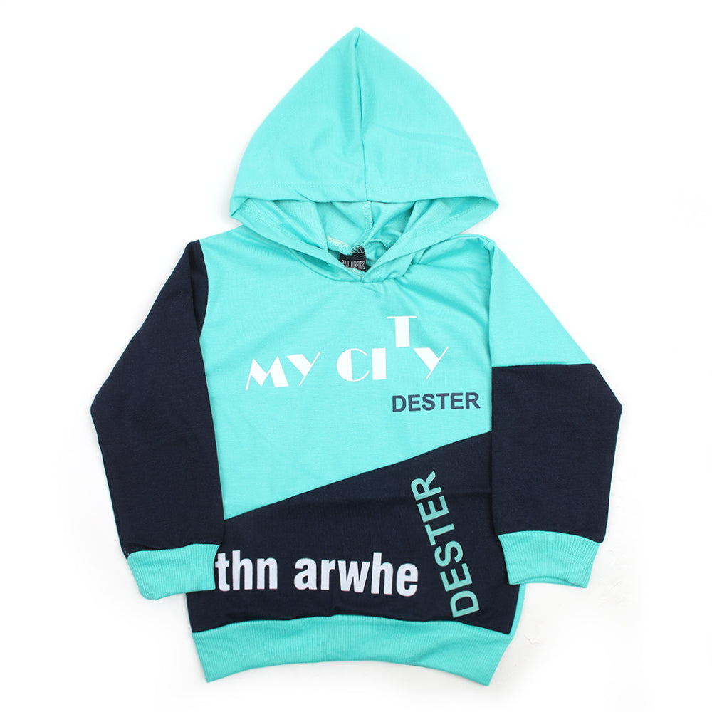Boys Hoodie T-Shirt - Sea Green, Boys Hoodies & Sweat Shirts, Chase Value, Chase Value