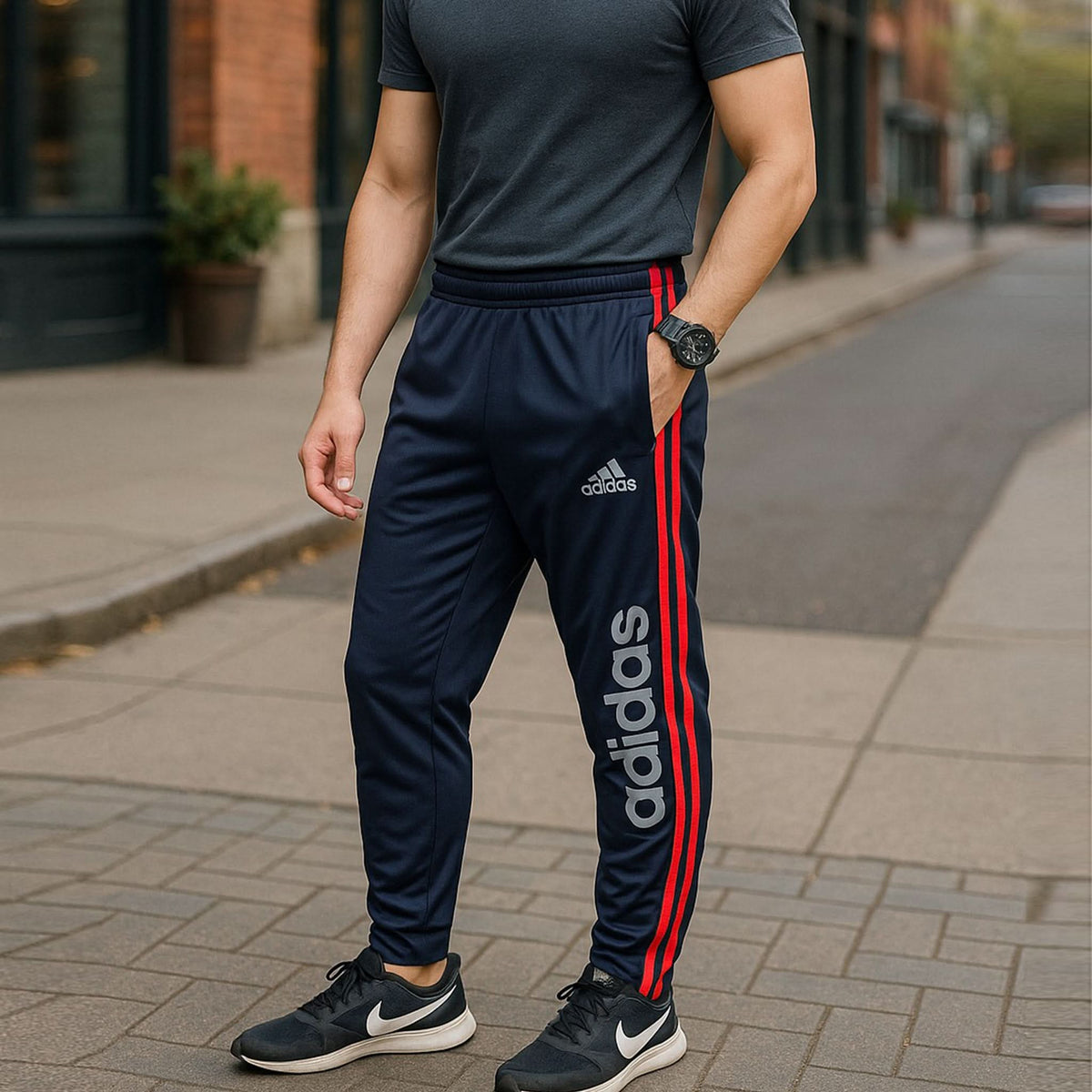 Men's Fancy Trouser - Navy Blue, Men's Lowers & Sweatpants, Chase Value, Chase Value