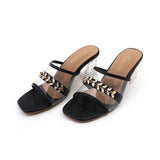 Valuable Women's Heels Slipper - Black, Women Slippers, Chase Value, Chase Value