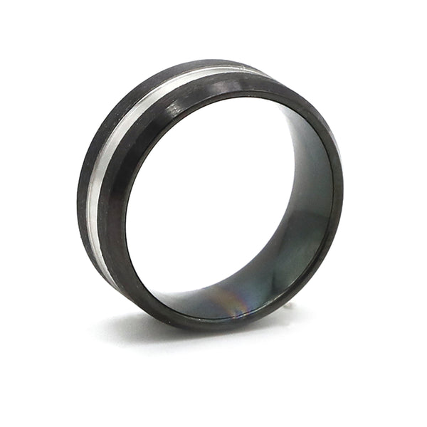 Men's Stainless Steel Ring - Black