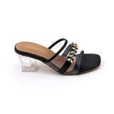 Valuable Women's Heels Slipper - Black, Women Slippers, Chase Value, Chase Value