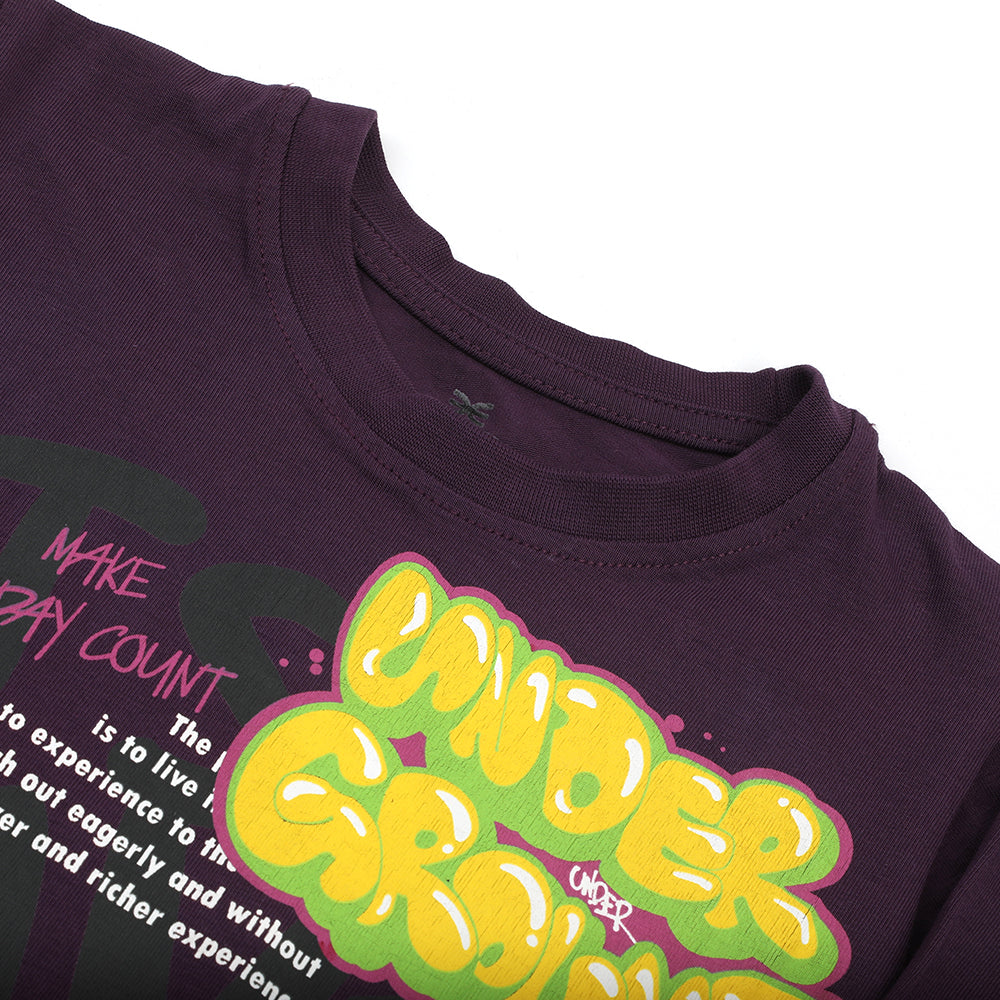 Eminent Boys Full Sleeves T-Shirt - Purple, Boys T-Shirts, Eminent, Chase Value