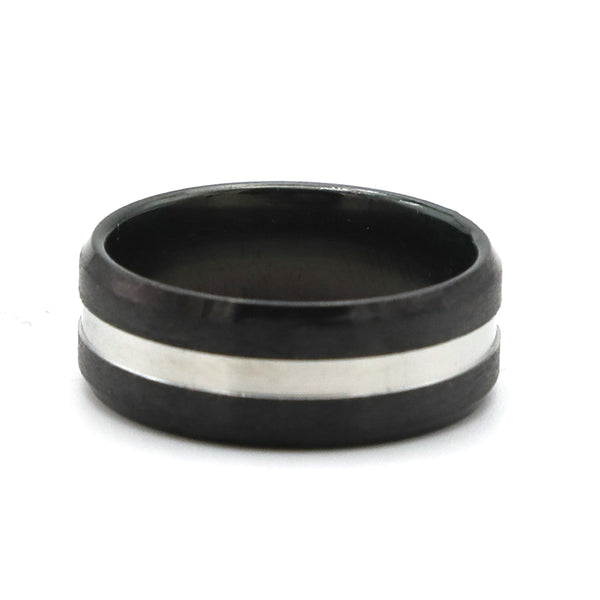 Men's Stainless Steel Ring - Black