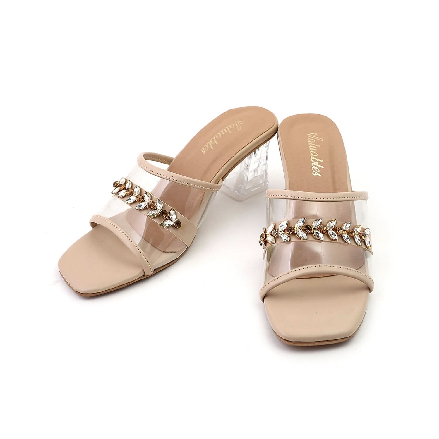 Valuable Women's Heels Slipper - Fawn, Women Slippers, Chase Value, Chase Value