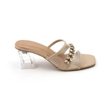 Valuable Women's Heels Slipper - Fawn, Women Slippers, Chase Value, Chase Value