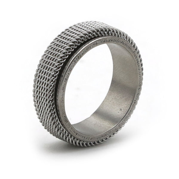 Men's Stainless Steel Ring - Silver