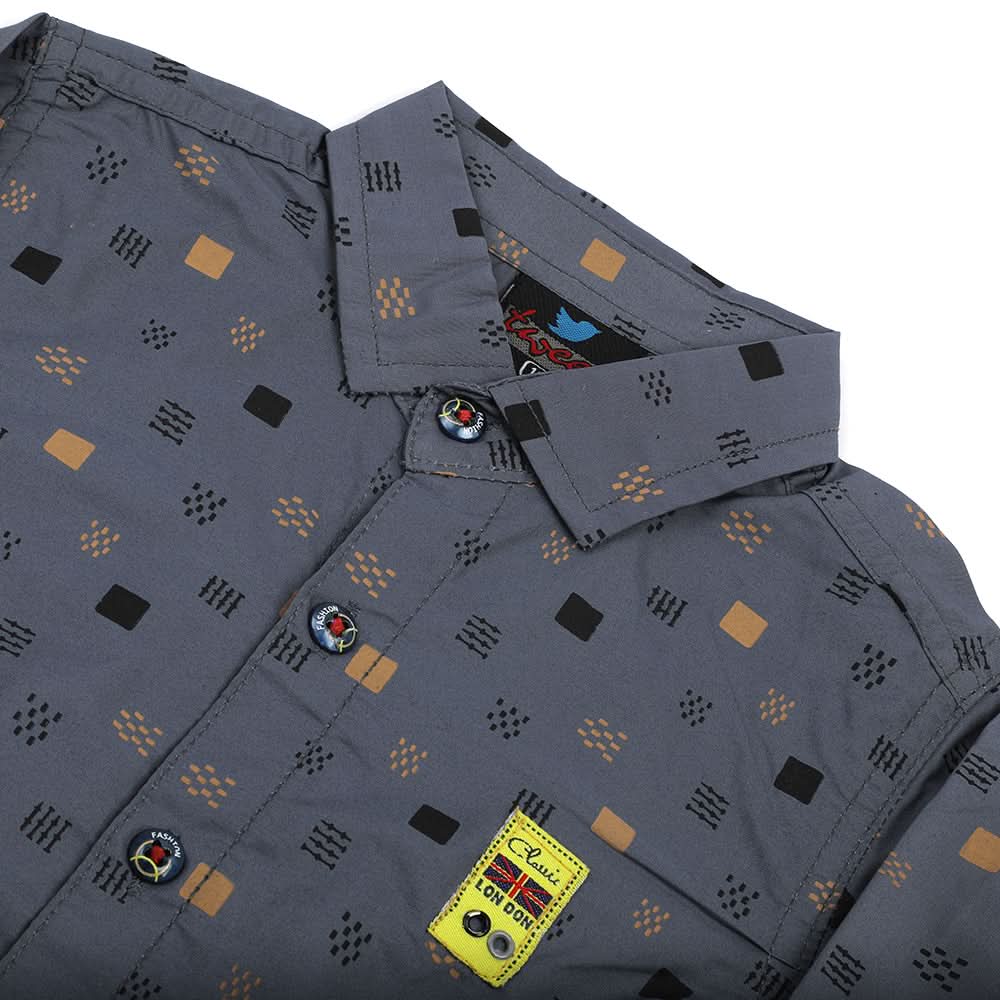 Boys Full Sleeves Shirt - Dark Grey, Boys Shirts, Chase Value, Chase Value