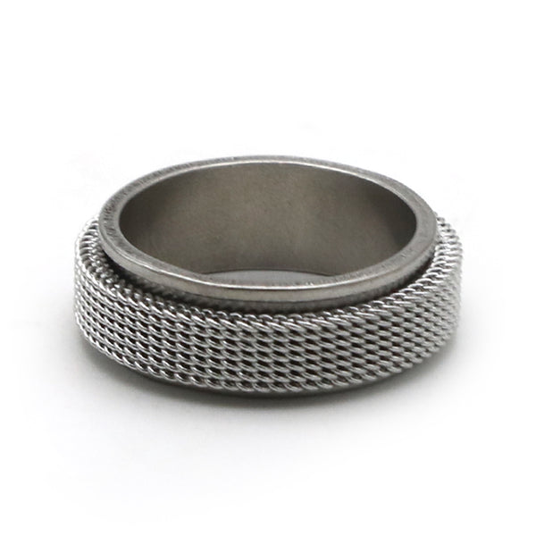 Men's Stainless Steel Ring - Silver