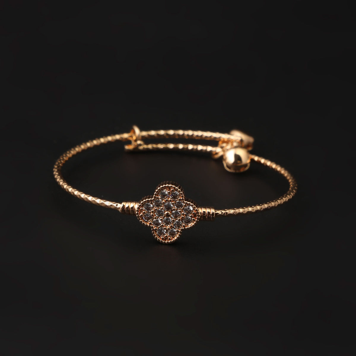 Girls Fancy Steel Kara - Golden, Girls Bangles & Bracelet, Chase Value, Chase Value