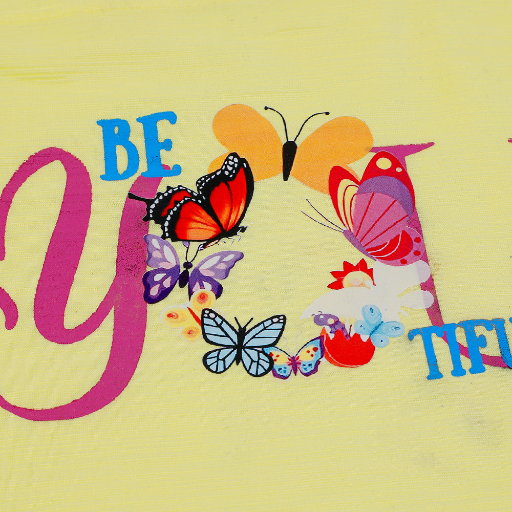 Girls Tight Half Sleeves Suit - Yellow, Girls Suits, Chase Value, Chase Value