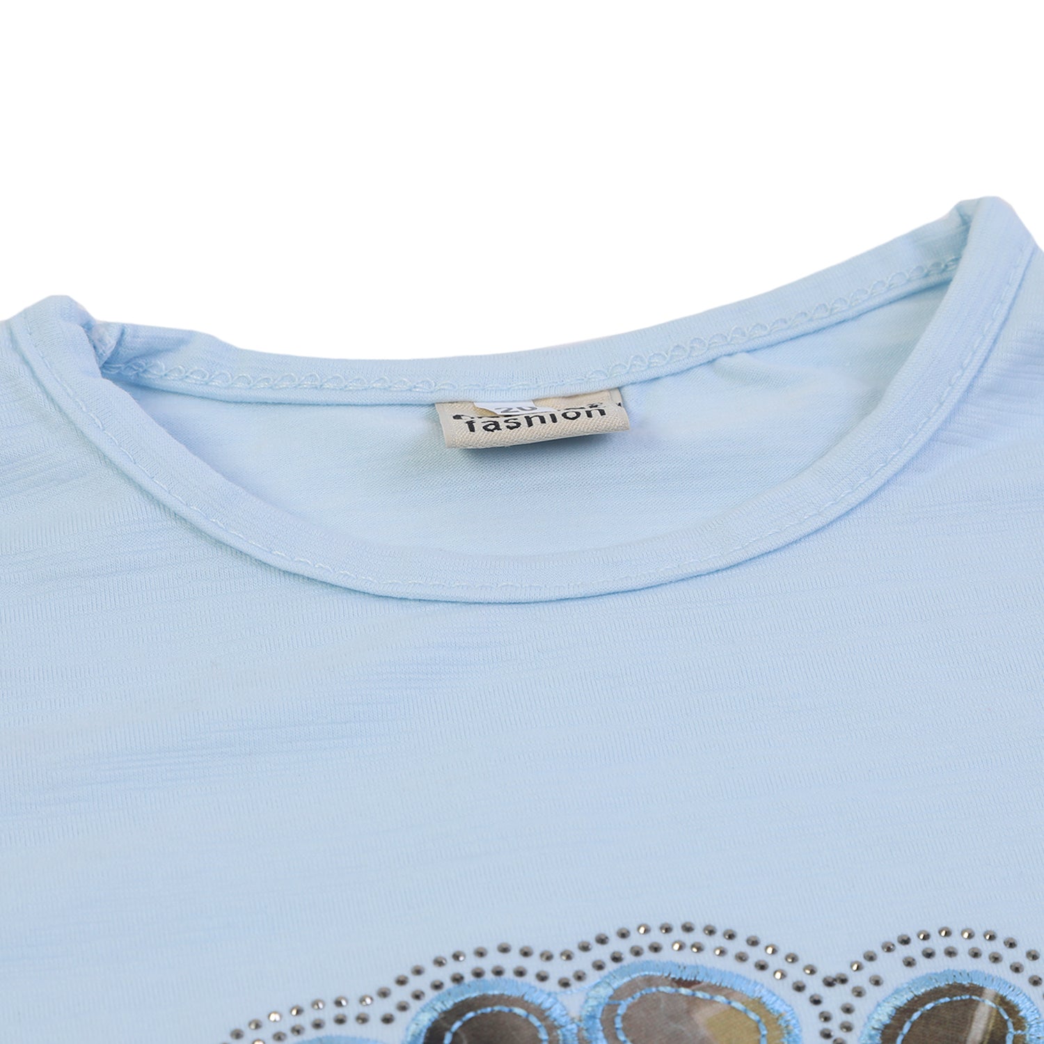 Girls Tight Half Sleeves Suit - Light Blue, Girls Suits, Chase Value, Chase Value