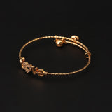 Girls Fancy Steel Kara - Golden, Girls Bangles & Bracelet, Chase Value, Chase Value