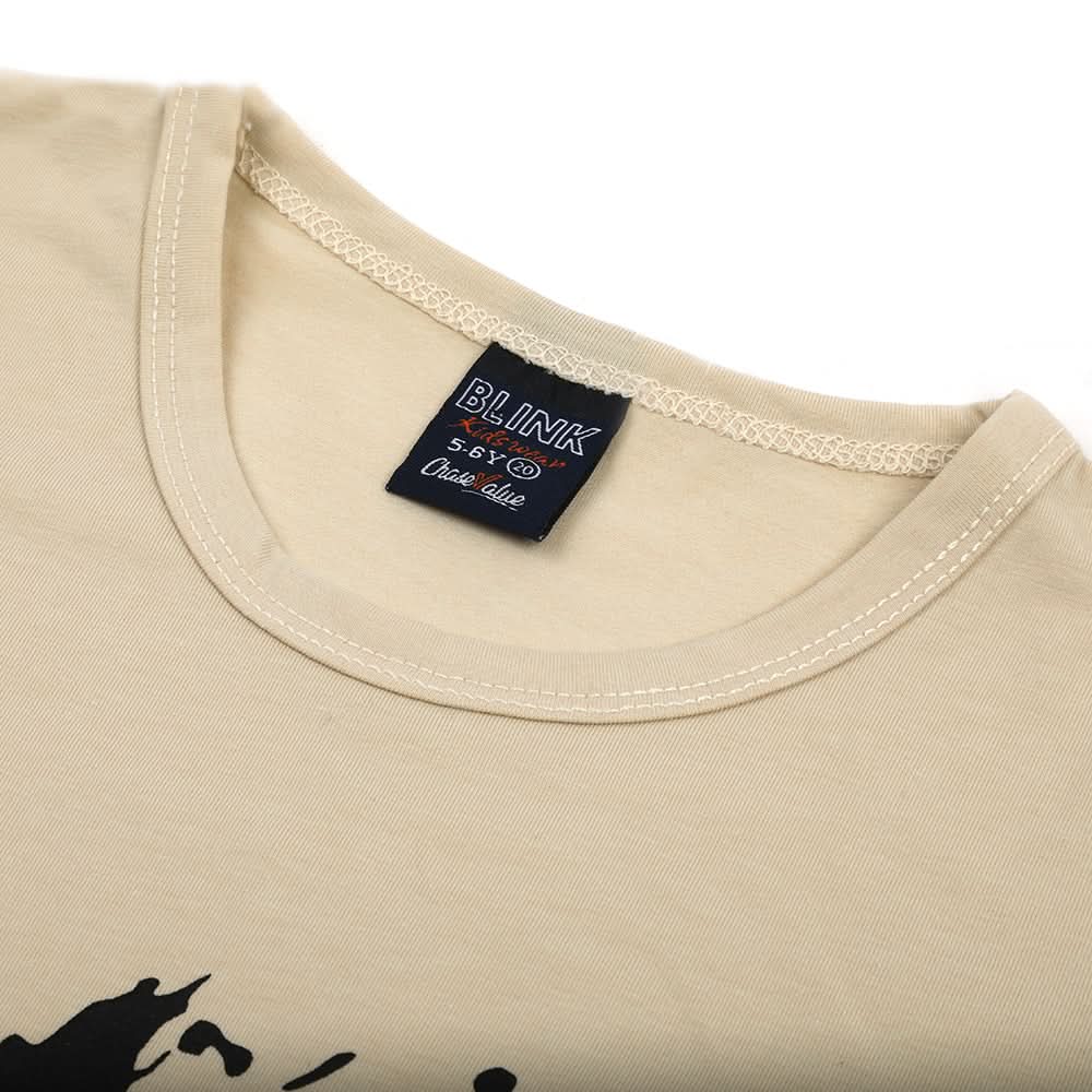 Boys Half Sleeves T-Shirt - Fawn, Boys T-Shirts, Chase Value, Chase Value