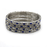 Silver Bangles & Bracelets for Women's - Blue, Women Bangles & Bracelets, Chase Value, Chase Value