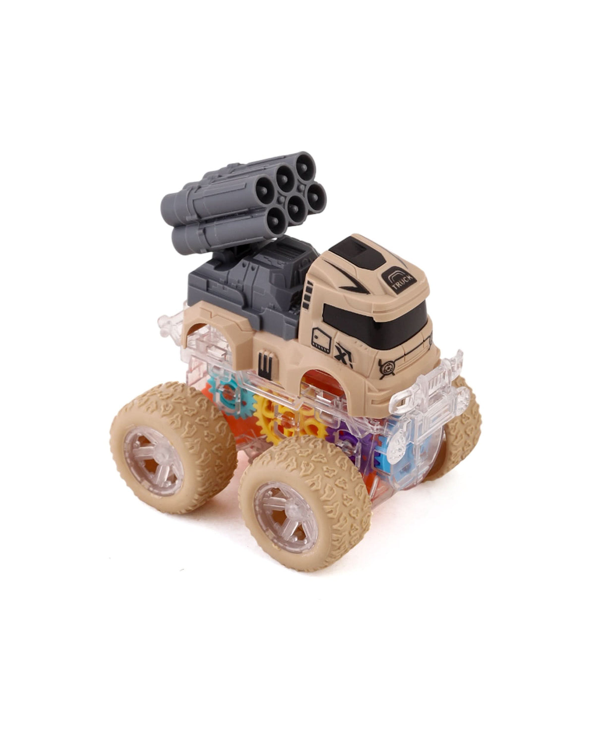 Friction Stunt 4WD Military Vehicle with Light, Die-cast Model Car, Chase Value, Chase Value