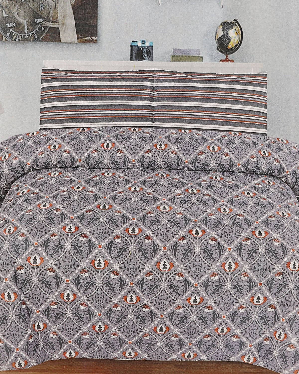 Valuables Printed King Size Bed Sheet 90x95, King Size Bed Sheet, Valuables, Chase Value