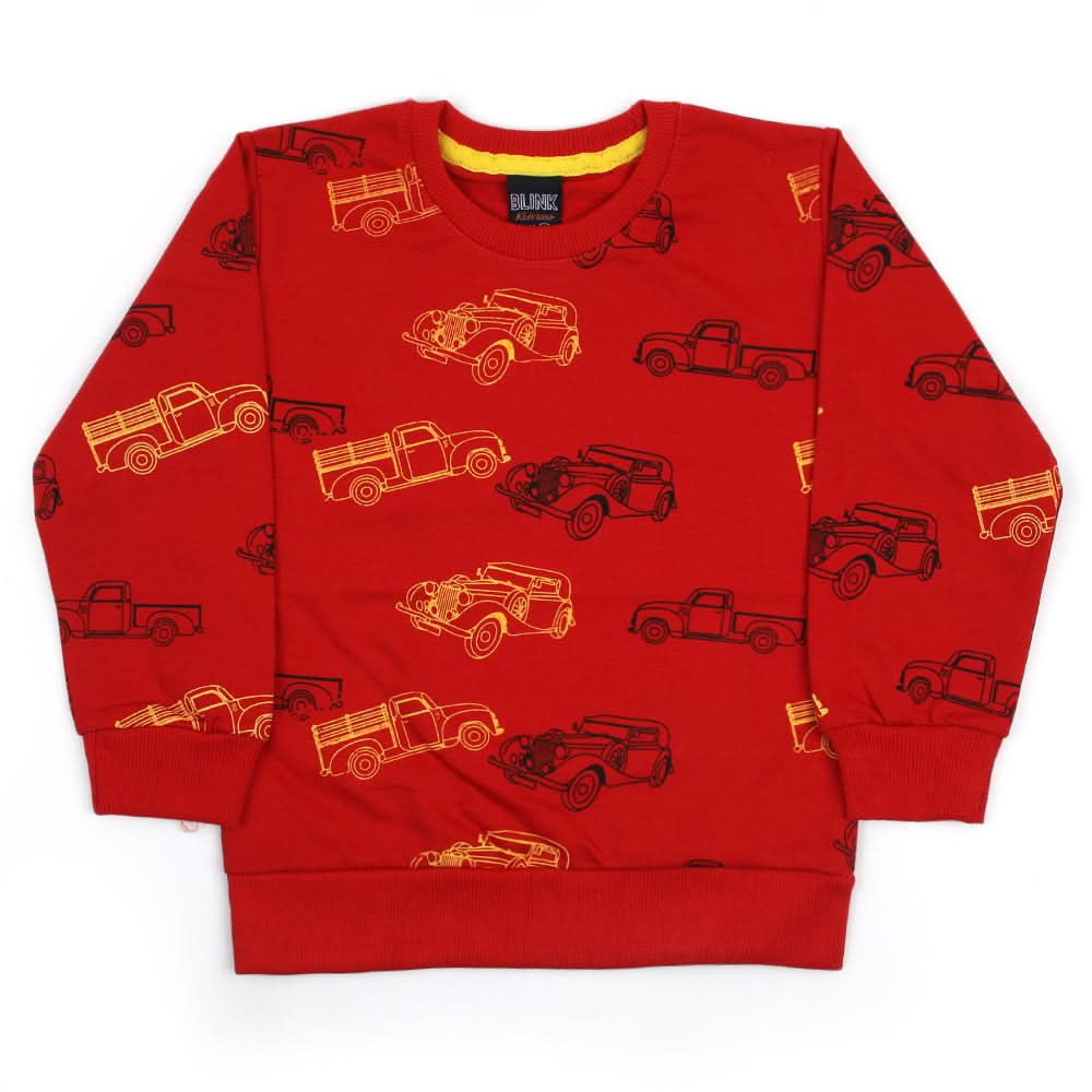 Boys Full Sleeves T-Shirt - Red, Boys T-Shirts, Chase Value, Chase Value