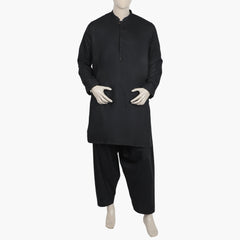 Eminent Men's Stitched Shalwar Suit - Black
