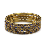 Gold Bangles Designs For Women's - Blue, Women Bangles & Bracelets, Chase Value, Chase Value