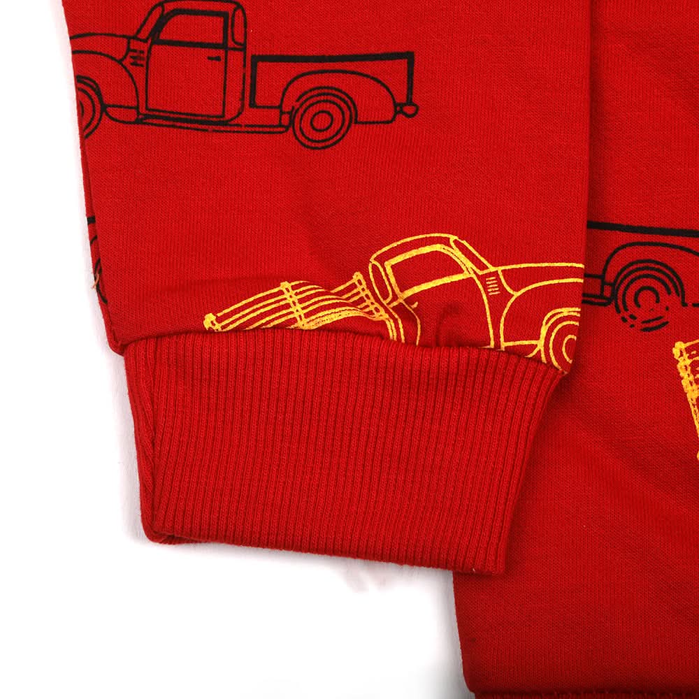 Boys Full Sleeves T-Shirt - Red, Boys T-Shirts, Chase Value, Chase Value