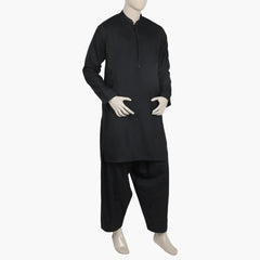 Eminent Men's Stitched Shalwar Suit - Black