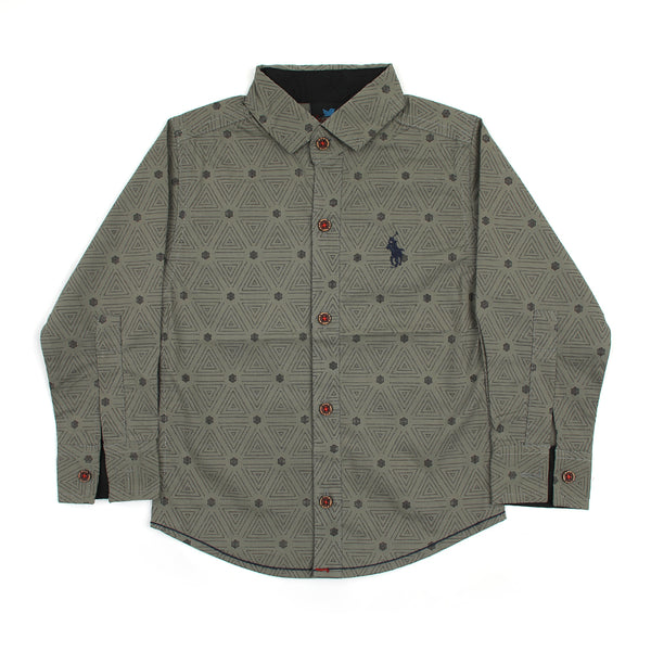 Boys Full Sleeves Shirt - Light Green